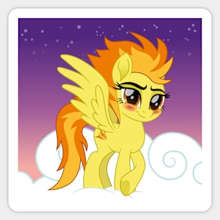 Blushing Spitfire scene Sticker